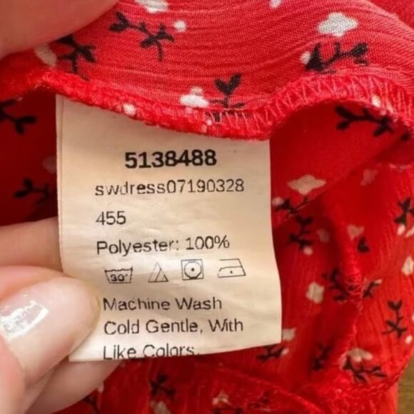 Shein Red Floral Ruffle Sundress - Picture 8 of 8